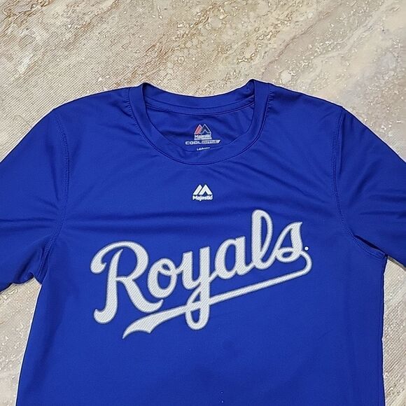 MAJESTIC YOUTH MLB KC ROYALS ERIC HOSMER JERSEY SIZE LARGE 14-16 - Picture 5 of 5